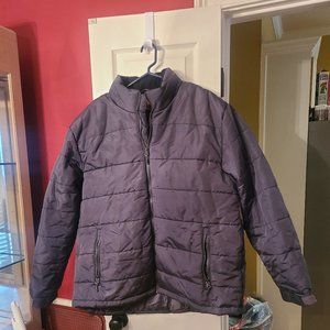 Men's Puffer Ski Jacket Dark Gray New